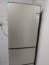 澳柯玛（AUCMA）冰箱三开门小冰箱家用租房用多门小型电冰箱节能低噪囤货小占地金色206升 以旧换新 BCD-206NE 实拍图