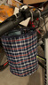 凤恩（fengen） 自行车车筐车电动车前车筐帆布折叠车篓山地车挂篮单车菜篮子布篮子 无盖深蓝色米格布篮子带垫板 实拍图