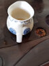 瓷牌茗茶具瓷牌茗 青花瓷公道杯茶海分茶器陶瓷功夫茶具茶道配件 【向阳花】公道杯 实拍图