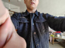 爱洛斯汀堡牛仔外套男春秋上衣服男装休闲夹克衫ins潮牌夹克男工装棒球服男 【G13黑灰色】 3XL 【150-170斤】 实拍图