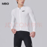 MBO骑行服男款长袖C041速干透气户外反光防晒山地公路自行车骑行装备 C041-银白 L 实拍图