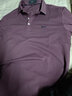 杉杉（FIRS）含桑蚕丝翻领短袖T恤男2026夏季刺绣行政商务干部POLO通勤衫280 嫣紫红 L (175) 实拍图