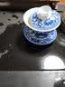 拓进青花瓷山水盖碗大号三才杯釉下彩陶瓷敬茶杯三炮台功夫茶具冲茶器 青花山水 特大号 350ml 实拍图