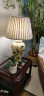 圣玛帝诺 欧式陶瓷台灯客厅书房卧室复古床头灯美式别墅全铜陶瓷台灯花鸟 大号亚麻折罩 按钮开关 晒单实拍图
