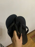 黑玛（Hotmarzz）人字拖男防滑防臭拖鞋外穿休闲沙滩鞋厚底凉拖鞋一脚蹬 黑色 39 (253mm) 实拍图