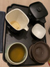 万仟堂（Edenus）整套茶具 陶瓷功夫茶具套装 家用 送礼 茶盘 四方团圆 黑铁釉 实拍图