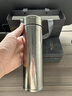 双层纯钛高档保温杯真空隔热男女士商务茶水分离杯送礼闷茶泡茶杯 银色- 450ml 内外纯钛 实拍图
