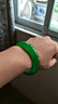 春龙珠宝 满绿玉手镯 冰种玉石玉镯 碧绿色玉镯子 女款石英岩玉器处理 54到55 实拍图