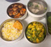 恩尔美（nRMEi）保温饭盒上班族大容量可微波炉加热便当盒316食品级学生便携餐盒 咖色[可微波+保温拎包] 3层 1.4L 赠送餐具套装丨升级抗菌316 实拍图