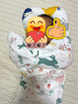 安舒棉婴儿防惊跳宝宝睡袋天竹纯棉秋冬幼儿防踢被投降式四季款包被 小兔子（棉柔双层）适合15-25℃ M码【适合体重8-15斤】 实拍图