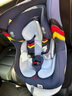 贝贝卡西 汽车用儿童安全座椅0-4岁母婴护航舰宝宝可坐可躺360度旋转支撑 飞机蓝 A7护航舰 实拍图
