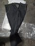 望了型秋冬季厚款弹力牛仔裤男直筒修身休闲男裤中青年工作干活耐脏长裤 010蓝+010黑】好质量 发2条 33码【2尺6】 130-140斤 实拍图