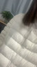 雪中飞羽绒内胆女轻薄羽绒服女短款新款冬季内搭修身时尚羽绒服外 米白 3XL (180) 实拍图