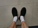 布瑞京老北京布鞋男网鞋飞织透气休闲鞋软底防滑轻便舒适中老年鞋老人鞋 黑色 春秋单鞋B33352 41 实拍图