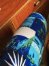 古泽鲨（GUZESHA）夏季沙滩裤男士宽松休闲花短裤运动大码海滩裤速干大裤衩薄居家服 新蓝花 小码XXL（100-145斤左右） 实拍图