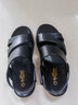 金利来（goldlion）凉鞋男透气沙滩鞋休闲户外牛皮鞋542810036AQF-黑色-39码 实拍图
