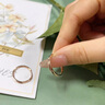 史迪芬18k彩金戒指女情侣钻戒金戒指618礼物生日礼物送女友轻奢款Ag 一对本地仓次日达莫比乌斯轻奢款Ag 实拍图