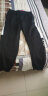 特步运动裤男长裤秋冬跑步健身裤加厚宽松束脚裤男针织卫裤休闲裤子男 珍珠灰-加绒 3XL /190 实拍图