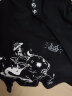 稻草人（MEXICAN）短袖t恤男夏季日系动漫印花体恤打底衫青少年潮流半袖衣服 288黑色 2XL 实拍图