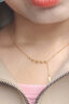 中国黄金（CHINA GOLD）黄金项链女幸运签足金套链上上签时尚送女友告白礼 幸运签项链（约5.5g）/轻奢礼盒 实拍图
