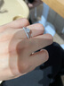 喜钻18K金群镶钻戒对戒钻石戒指简约时尚排戒可叠戴尾戒生日礼物 白18K金15分 实拍图