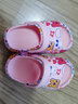 巴布豆儿童拖鞋宝宝洞洞鞋女童男童凉拖鞋婴幼儿小童室内防滑家居沙滩鞋 虾粉（尺码偏大选小一码） 22 内长16cm 适合脚长15-15.5cm 实拍图