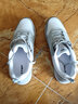 特步男鞋跑步鞋子男秋冬季皮面运动休闲鞋复古防滑耐磨旅游轻便慢跑鞋 灰白-067 44 实拍图