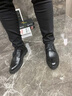牧之马皮鞋男真皮春夏季正装鞋男鞋商务上班男士婚鞋软底内增高鞋子 【36800】黑色 41 实拍图