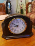 精工日本精工seiko座钟 进口卧室个性实木质跳秒夜光闹铃小台钟表 QXE043B 实拍图