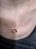 中国黄金（CHINA GOLD）莫比乌斯环黄金项链女99足金钻石套链生日礼物送女朋友老婆 店长推荐-莫比乌斯双环钻石项链+挚爱礼盒【纪念品】 实拍图