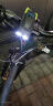 CRON-X JEANS自行车前灯山地车带喇叭可充电强光手电筒公路车灯电子铃铛骑行装备配件 4000毫安T6（升级夜骑套餐-绿色） 实拍图