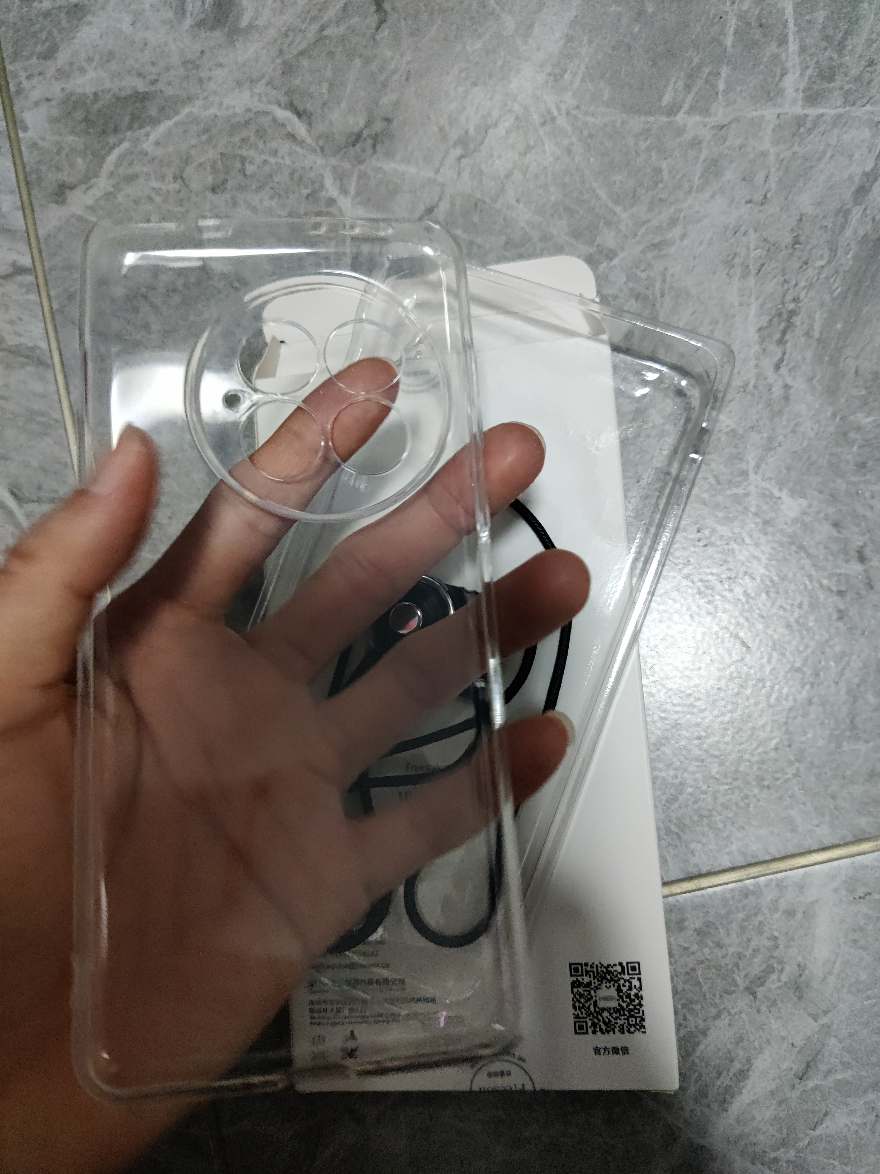 Freeson 适用一加13手机壳保护套 轻薄全包防摔清透TPU软壳（附指环扣挂绳）透明 实拍图