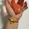 周大福母亲节礼物铜合金扣手绳皮绳YB【多款可选】 配件 YB29 红色 17.5cm 实拍图