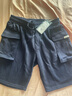 马登工装美式P44针织短裤男大口袋运动五分卫裤阿美咔叽日系休闲裤夏 藏青色 XL 实拍图