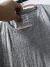 MARKLESS【纯棉透气】T恤男士春夏纯色短袖TXA5630M 云峰白 XXL  实拍图