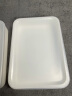 禧天龙简约收纳盒带盖浴室卫生间零食收纳筐桌面多功能储物箱内衣收纳箱 扁款大号 奶白38.1*27.6*7.6 单只装 带盖日式简约 实拍图
