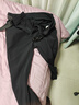 卡宾男装 加绒时装休闲裤2024秋新款修身小脚裤LOGO印花长裤I 煤黑色01 XL /180/52 实拍图