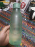 木吉乇（mojito）便携杯子男女学生塑料随手杯创意水瓶防漏运动水壶520ml 绿色 实拍图