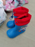 柠檬宝宝儿童雨鞋男女童防滑鞋小童宝宝防水雨靴卡通束口  星航小恐龙 150 实拍图