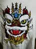 街头熊猫短袖t恤男装夏季中国风仙鹤刺绣纯棉宽松国潮情侣上衣服男士T恤衫 769鲤鱼白色 M (建议100-115斤) 实拍图