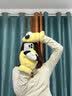 途尊冬季新款手套保暖毛绒绒加厚学生骑行可爱小狗防寒手套女生可挂脖 垂耳小狗（含可拆卸挂绳） 实拍图