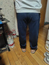 真维斯（Jeanswest）运动卫裤男款2025秋冬新款男士宽松束脚加绒哈伦裤休闲裤子男秋款 藏青色(加绒款).+黑色(加绒款) 4XL 实拍图