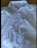 沂伦赫胖子衬衫男宽松肥佬长袖衬衣春秋季加肥加大码纯色商务休闲白衬衫 白色 4XL （200-220斤） 实拍图