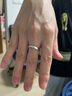 周六福新年礼物  PT950铂金戒指男女款经典光面情侣对戒活口素戒单只 女戒13号 - 3.61g 实拍图