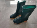 回力雨鞋女时尚户外下雨天防水雨靴水鞋耐磨胶鞋6813墨绿中筒39 实拍图