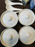 瓷航陶瓷炖盅套装纯白炖碗汤盅陶瓷隔水炖燕窝盅4个装可微波炉适用 4英寸纯白炖盅4个配勺 晒单实拍图