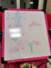 正灿儿童画板宝宝画架磁性小黑板支架式画画板家用白板可擦写字涂鸦板 B款粉-标准礼包【适合2-4岁】 实拍图