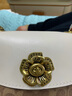 蔻驰（COACH）【同价618】女包 PARKER山茶花系列小号信封包帆布涂层配皮618 HOT-小号卡其配白34256B4HA 实拍图