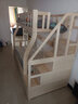 筱环上下床实木上下铺儿童床男孩女孩高低床成人双层床子母床 梯柜款+书架+双抽+椰棕床垫*2 上铺宽80下铺宽100-全实木 实拍图
