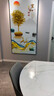 摩琥玄关装饰画竖版现代简约玄关画正对门壁画北欧走廊过道入户挂画 家和富贵15187 布艺画+50*100CM金框 实拍图